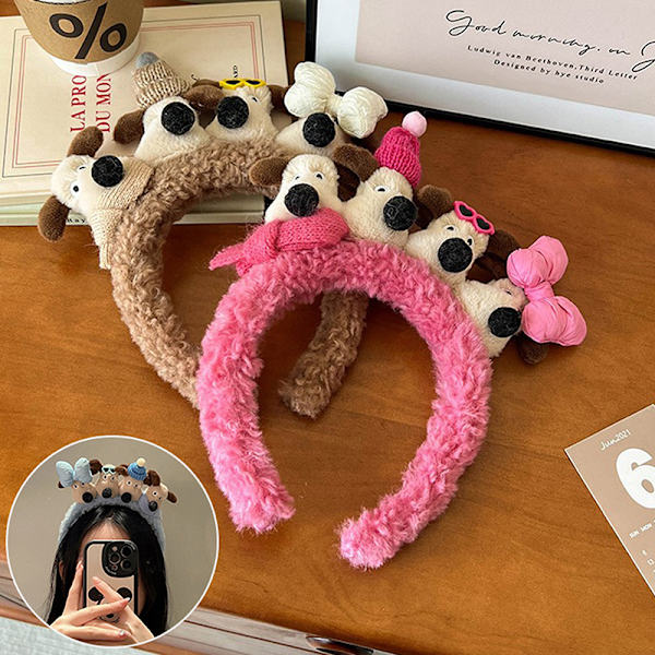 Animaatio Gromit Headband Pese kasvosi laittaa meikki sarjakuva Blue
