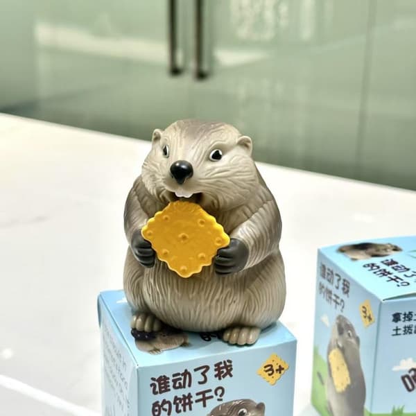 1 st skrikande murmeldjursljudleksaker Hamster Fat e Actionfigur