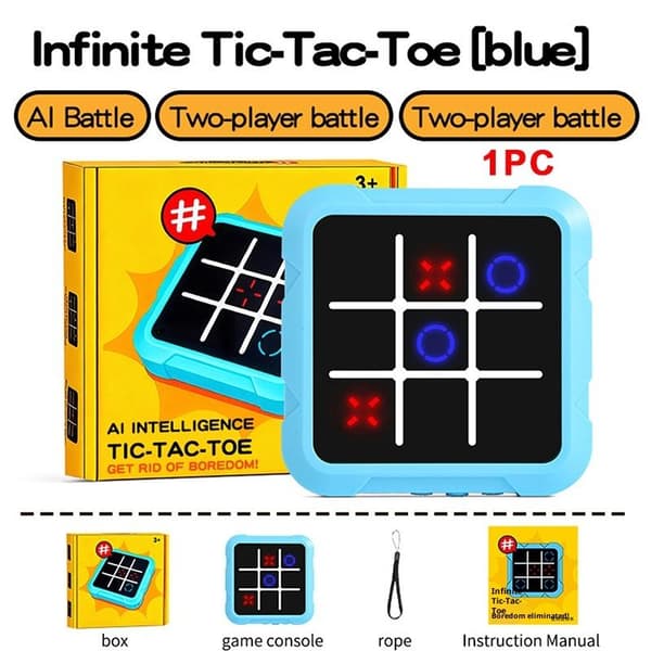 Elektroniskt schackbräde Tic Tac Multifunktionell Barnutbildning Yellow
