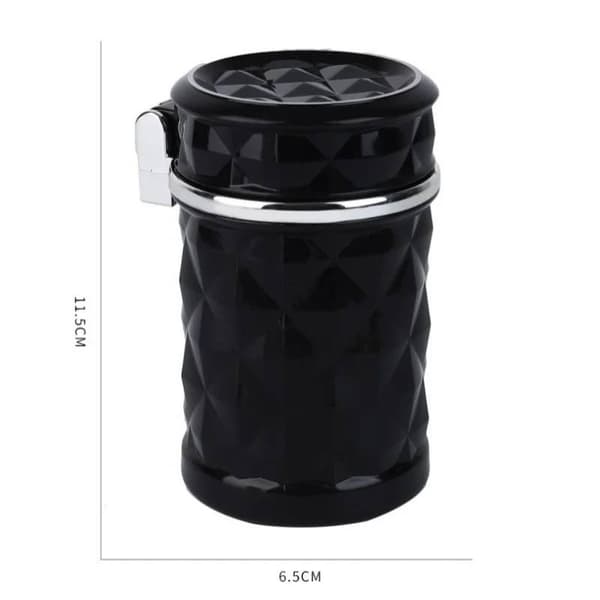 Bilaskfat med lock och LED-ljus white