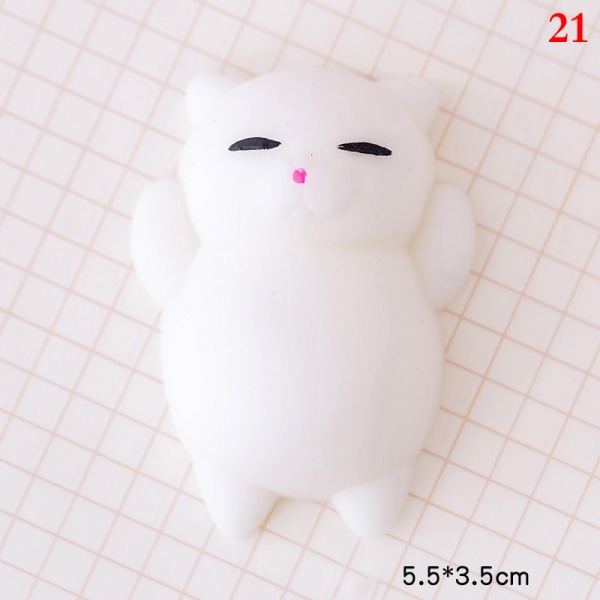 Kawaii Animal Soft Mochi Fidget Toys Anti-Sanselegetøj til Adu 21