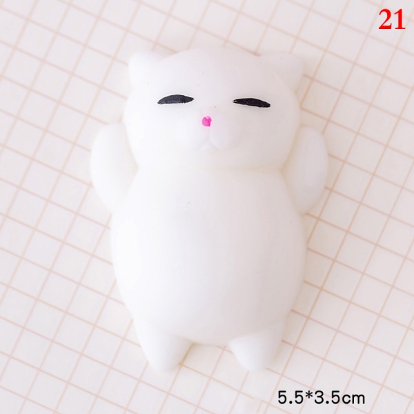 Kawaii Animal Soft Mochi Fidget Toys Antisensoriska leksaker för Adu 21