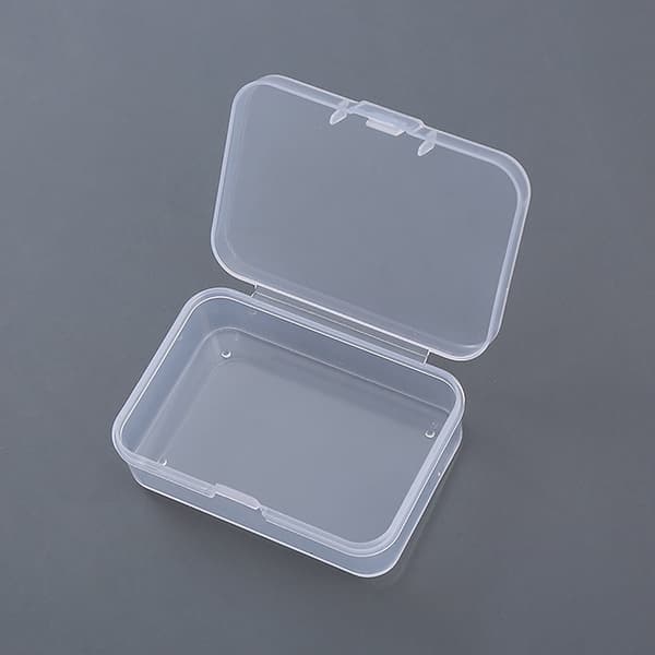 2PC Transparent Plast Oppbevaring Smykkeskrin Beholder For Perler 2PCS