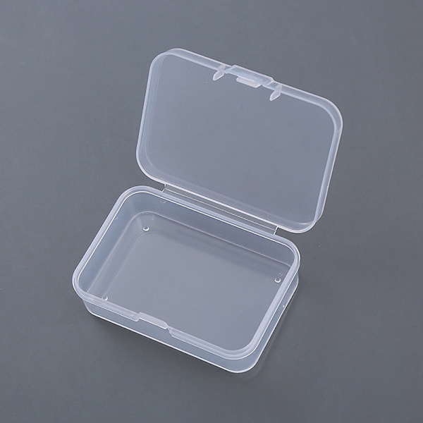 2st genomskinlig plastförvaring smyckeskrinbehållare för pärlor 2PCS