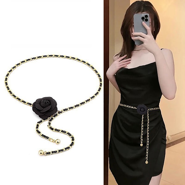 1 kpl Camellia Waist Chain -tarvikkeet Uudet pienet tuoksuvat kukat White
