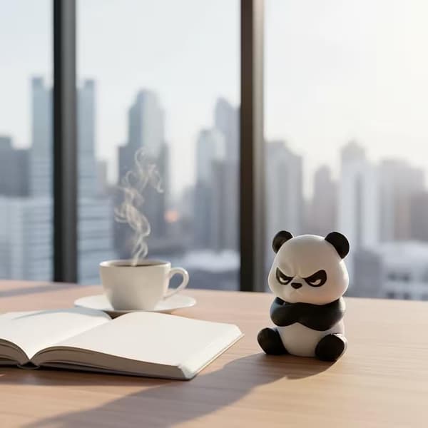 3D-printet sint pandafigur A