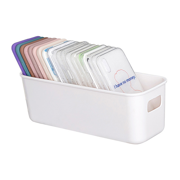 Desktop Phone Case Storage Box Ins Multifunctional Cosme White