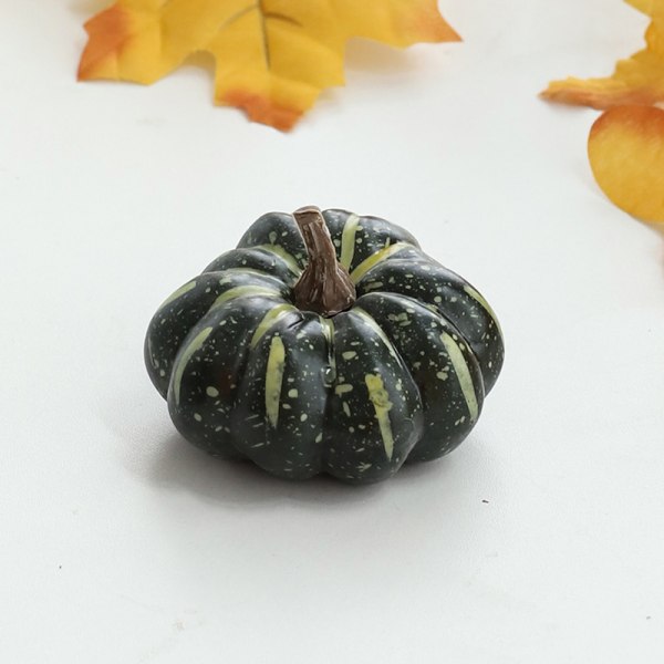 Mini kunstig Halloween-gresskardekor Simulering Vegetabilsk DI A8