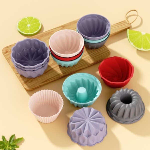 6 tommer silikone rund kageform non-stick bageplade DIY Red