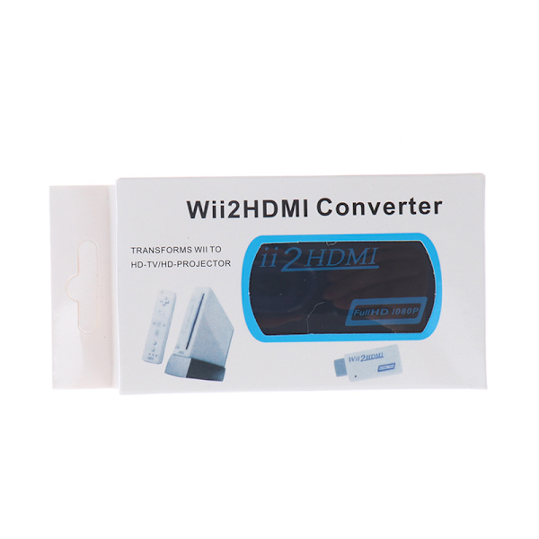 full hd 1080p wii till hdmi-kompatibel omvandlaradapter wii2hdmi