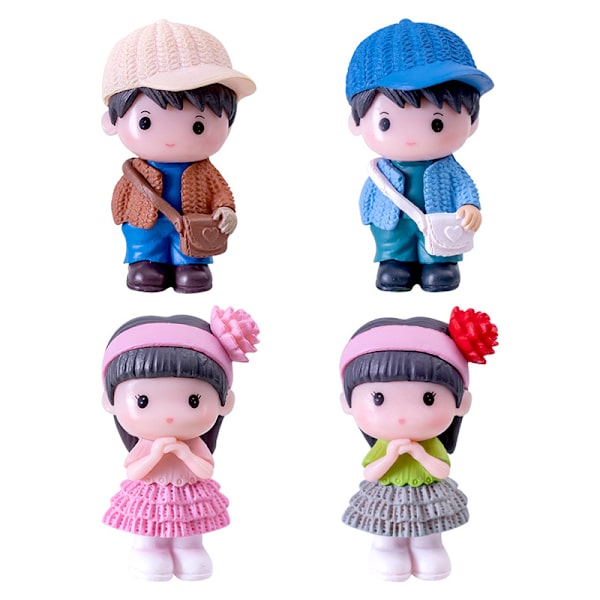 Mini Pojke Flicka Modell Figurer Hantverk Lovers Figurer Par Mini A8