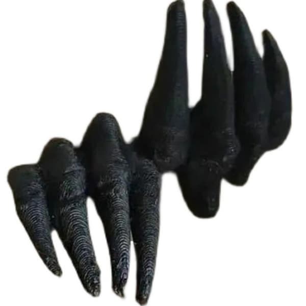 Thriller Devil'S Hand Bokmärke Halloween Claw Booknook Hand Boo Black
