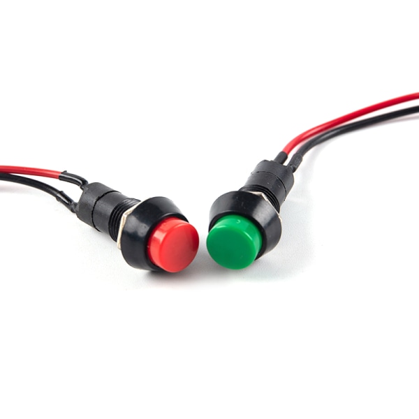 Bil Modifierad Signalhorn Switch Modified Liten Switch Knapp Röd Grön A2