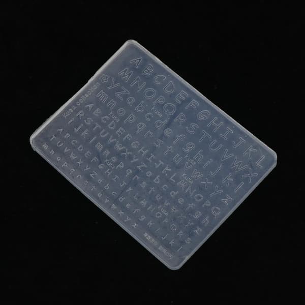 Mini Bokstav 3D Neglekunstdekorasjoner UV Krystall Epoxy Form Silikon