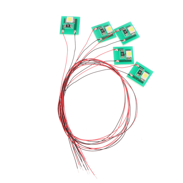 5PCS Pre Wired SMD 3528 Led Lamp Light Set 12V ~ 18V För modell