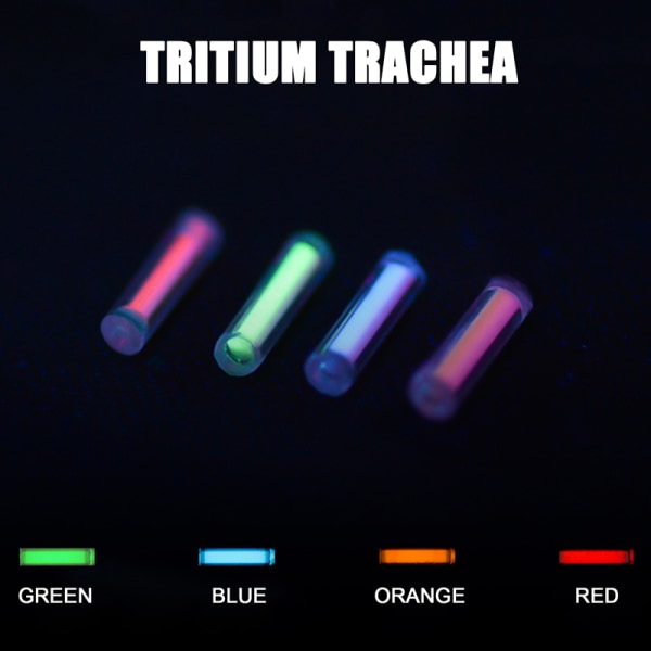 2x6mm liten tritium gassrør Selvlysende nødlyslampe Blue