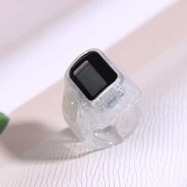 Finger Counter Click Manuell Digital Klikker Mini LCD Digital Ha Silver 1Pcs