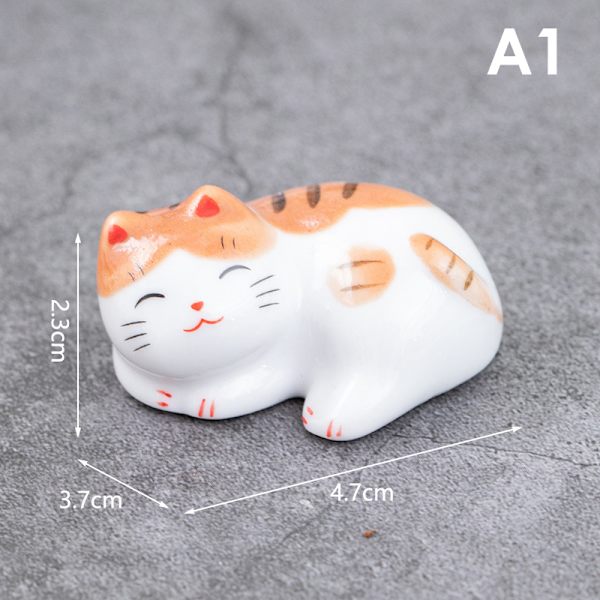 Lucky Cat sticks Holder Keramiske pinde Keramisk boligdekoration A1