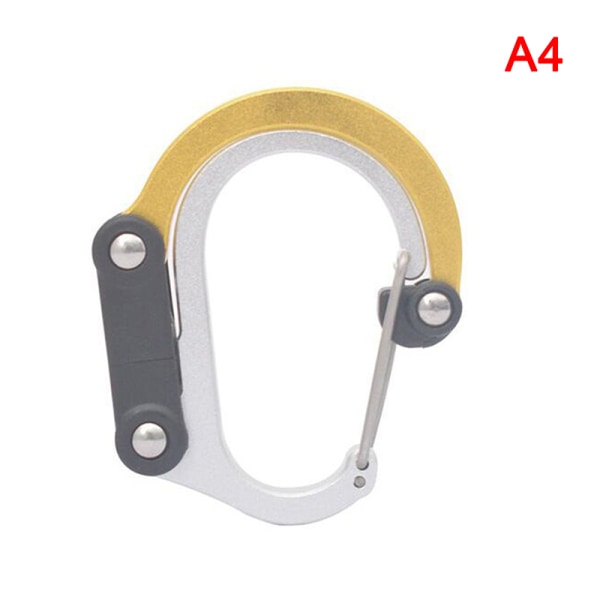Hybrid Gear Clip - Karabinhage roterende krog Clip Non-Locking Str Yellow