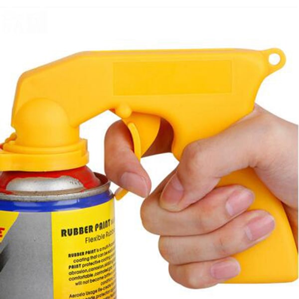 Simple Spray Paint Care Car Aerosol Spray Can Handle with Full Yellow