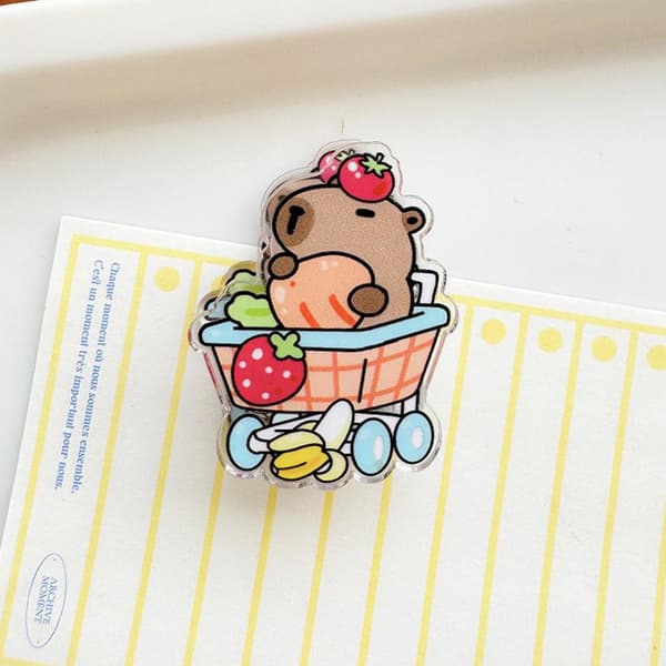 Tegneserie Capybara Memoklips 7pcs