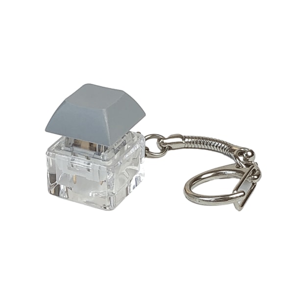 Merit +1 Muyu Decompression Keychain Keyboard Button Sormenpää Gray