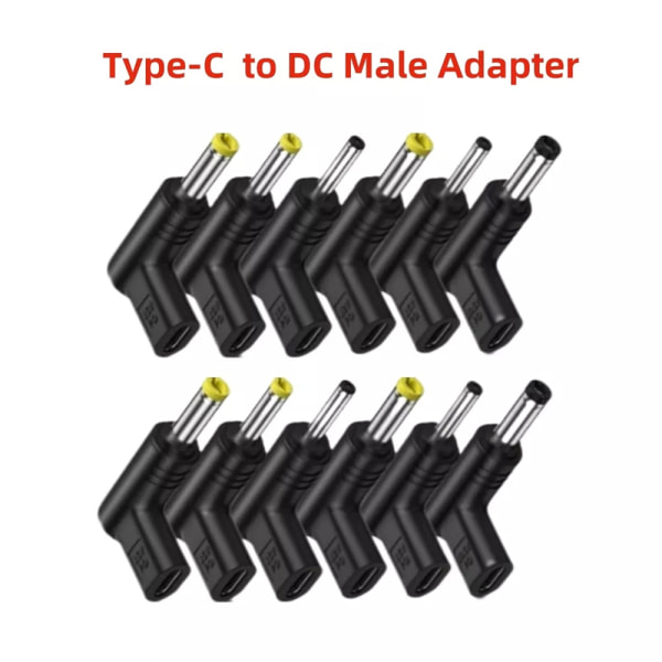 USB C PD Til DC Strømkontakt Universal 5/9/12V Type C Til DC J 12V-4.0x1.7