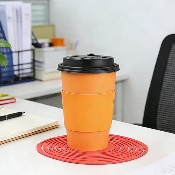 Urholkad mjölkteförpackningspåse Silikonkaffepåse Dekor Red L