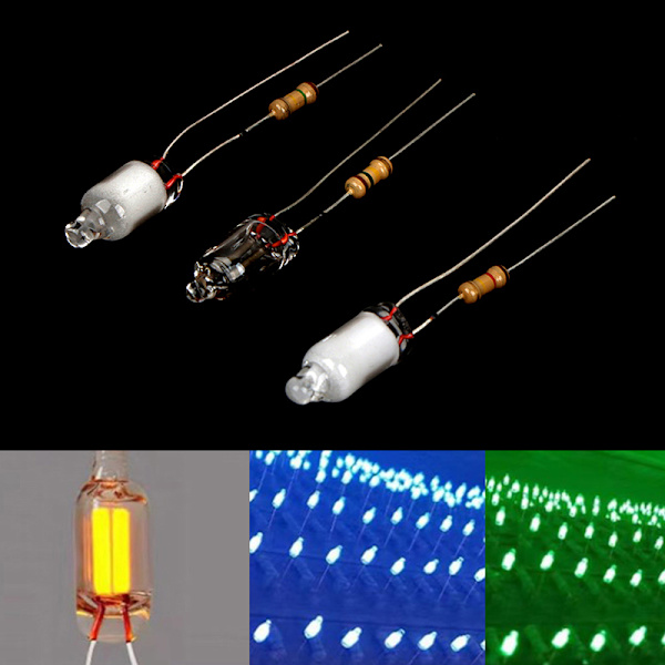 10 Stk Neon pærer 6*13mm Mini Neon lys Indikator Med Re Red