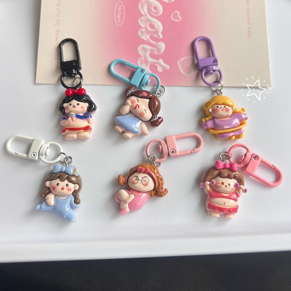 e Girls Pendant Keychain Girl Students Funny Phone Key Chain Je 01