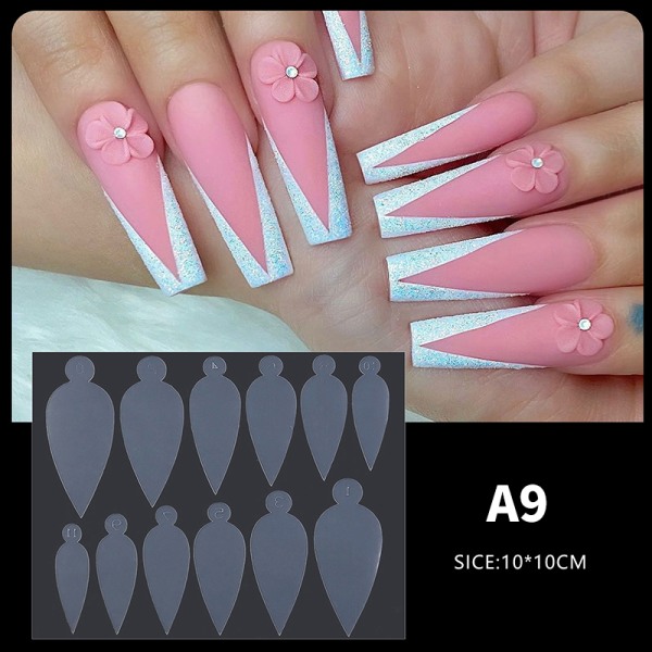 Dual Nail Forms False Tips For Gel Extension Quick Building Fre A9