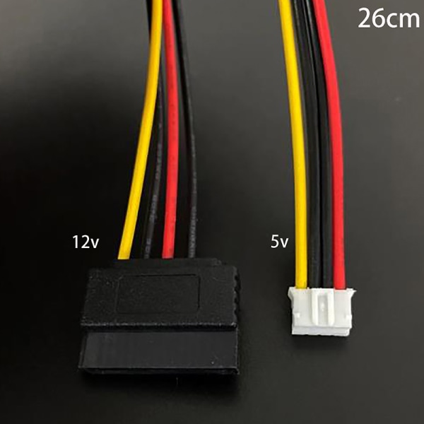 PH 2,0 mm 4-pin lille type til 15-pin HDD SATA strømforsyningskabel C A1