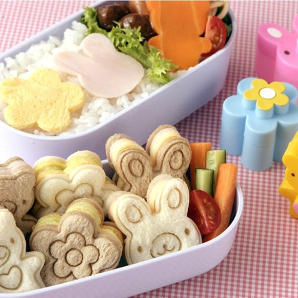 3 STK Sandwich Crust ter Cookie Brød Form Bento Maker Panda F