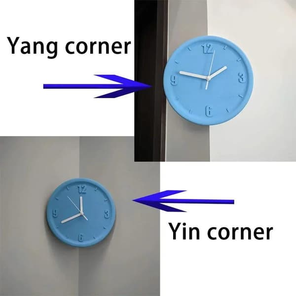 Luova kovera kulma kupera kulma seinäkellon mekanismi hiljainen Red Concave Angle