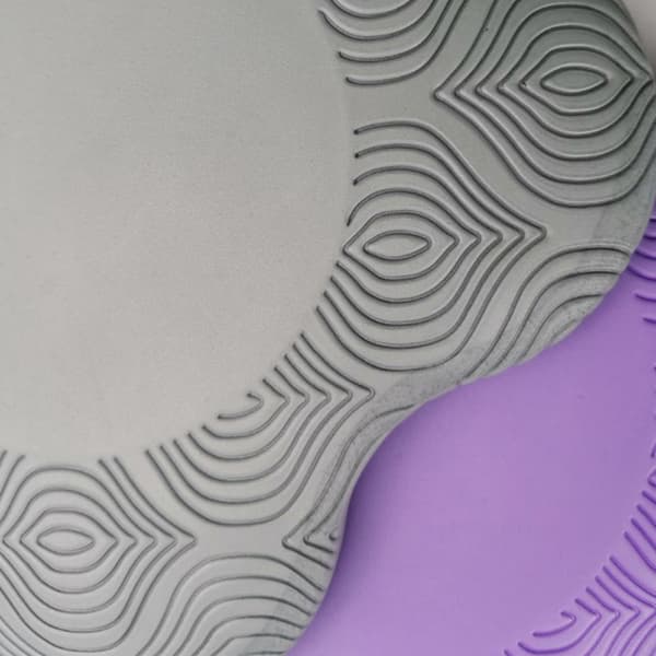 1 Pack Knäskydd Handled Anti-Slip Solid Color Protective Mat Yoga grey
