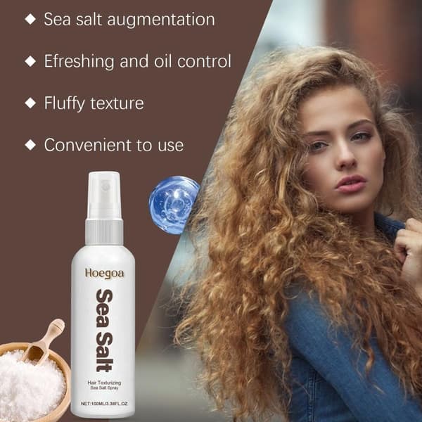 Havsalt Tørrsjampo Spray Langvarig Hårteksturizer For Lue