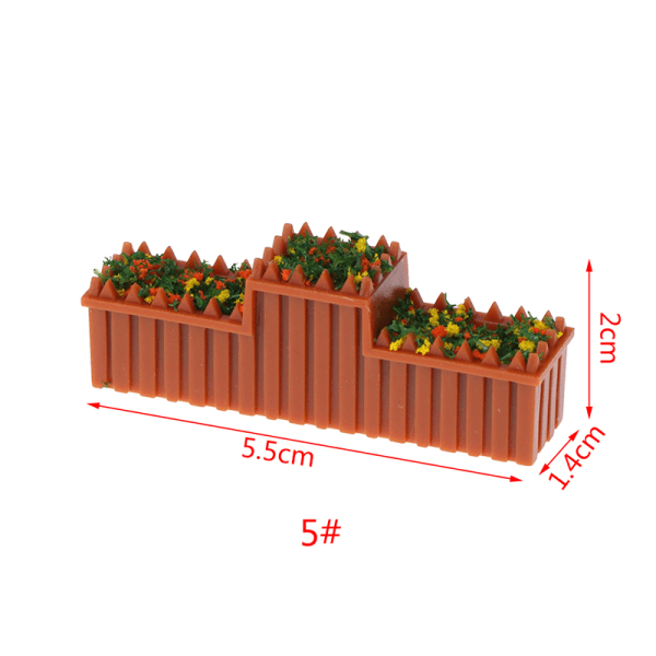 1:12 Dukkehus Miniature Blomster Have Blomsterbed Urtepotte P 5#