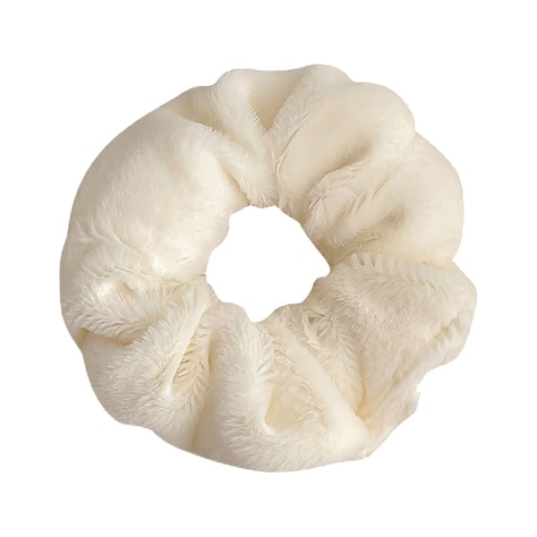 1kpl Hiusscrunchies Pehmo joustavat Hiusnauhat Ponytail Scrunchi White