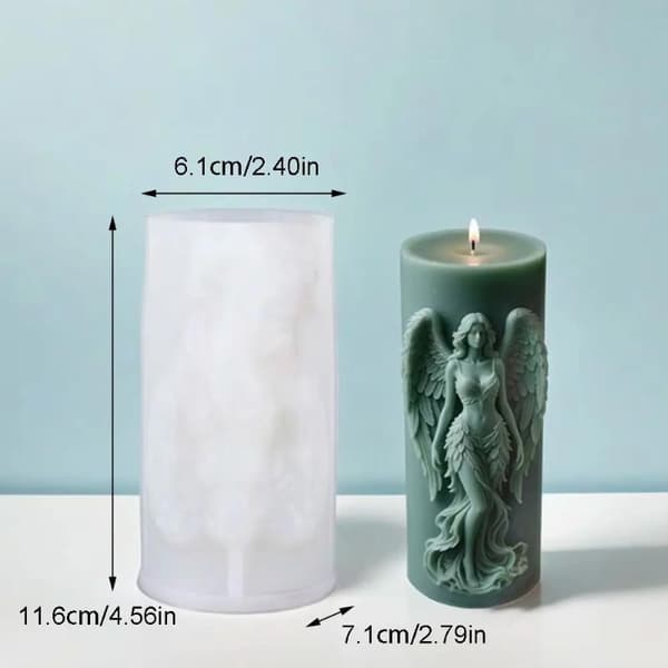 Vinger Gudinde Duftende Silikone Lysform DIY Bøn Engel Sc A3