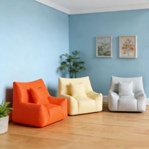 Miniature Simulation Sofa Model Dukkehus Stue Sofa Møbler A4