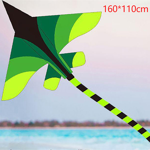 Tecknad barndrake Blå Röd Fighter Rainbow Plane Stor Drake A8