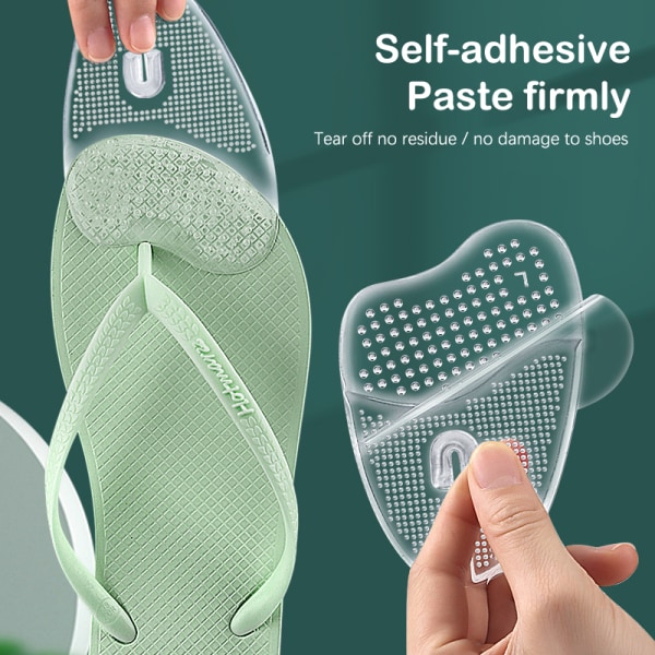 1 Par Flip Flops Sandaler Puder Pad Tå Forfod Indsætter Sko
