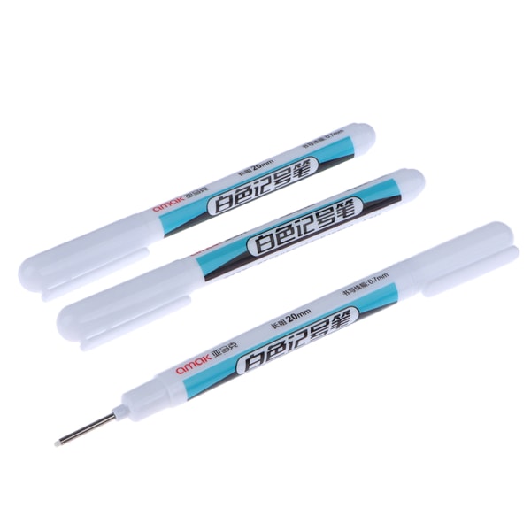 White Permanent Marker Pens 3st Paint Markers For Wood Rock Pl