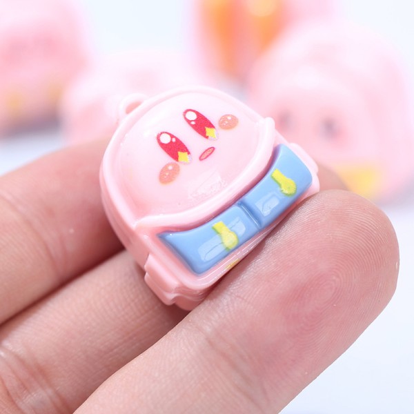 5 stk Anime Cartoon Star Kirby Ryggsekk Creative Pink Mini Penda A1