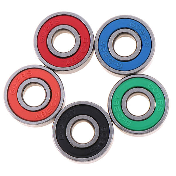 5 st ABEC-9 608RS skateboard skoterhjul rullförseglad boll b Red