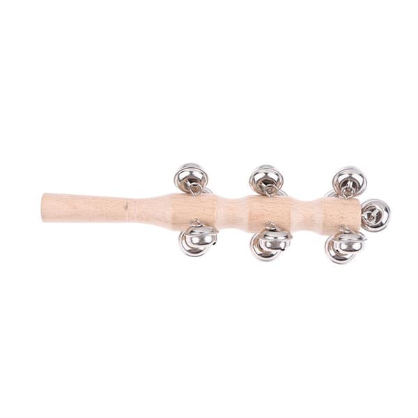 Trähandhållna klockor Jingle Bells Musikklockor Pinne Diskutera 1