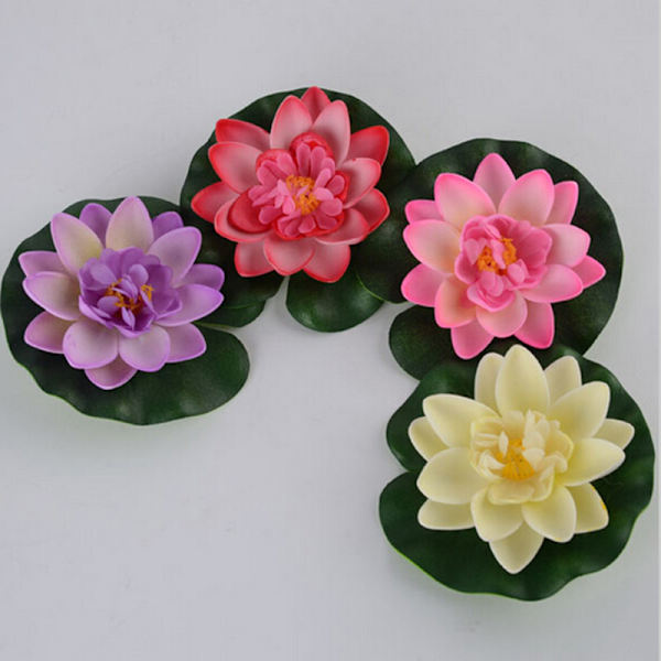 Hotsale DIY artificiellt vatten Lotus Floating Flower Fish Tank SP Red