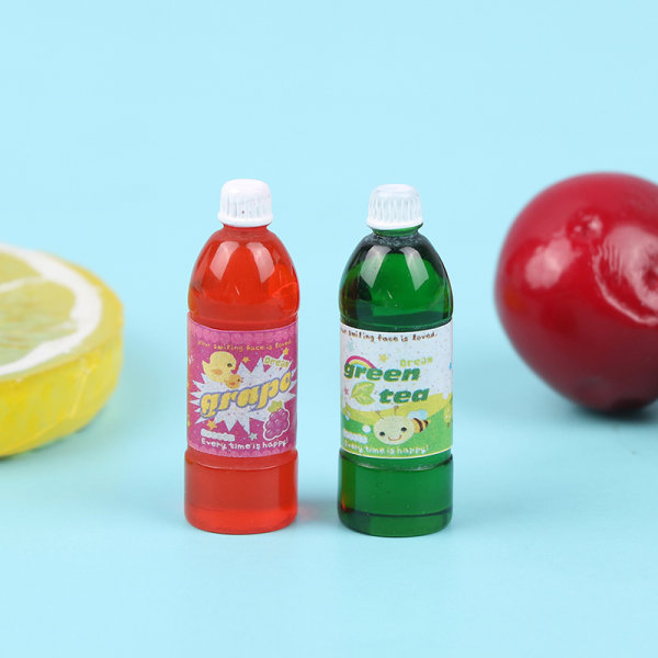 6 st 1/12 dockhus Miniatyr hartsflaska Simulering Soda Bott
