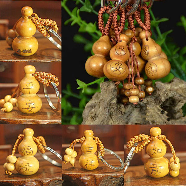 1 kpl Gourd Craft avaimenperä mahonki perinteinen Fortune Keyrin