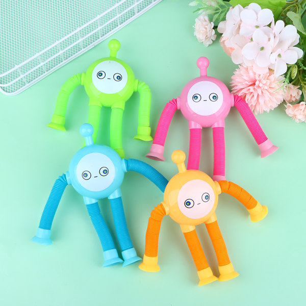 Stretchy Tube Robot Puzzle Toy Novelty Springs Telescopic Robot A2